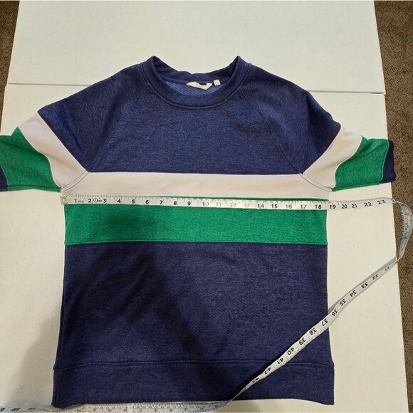 Cotopaxi Blue and Green Striped Sweatshirt - Picture 4 of 8